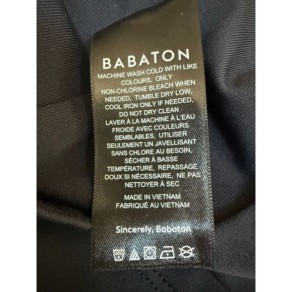 ARITZIA Babaton CONTOUR ANTHRACITE LONG SLEEVE SQUARE NECK MINI DRESS size S - Picture 8 of 9